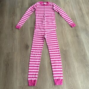 Hanna Andersson pink striped PJs